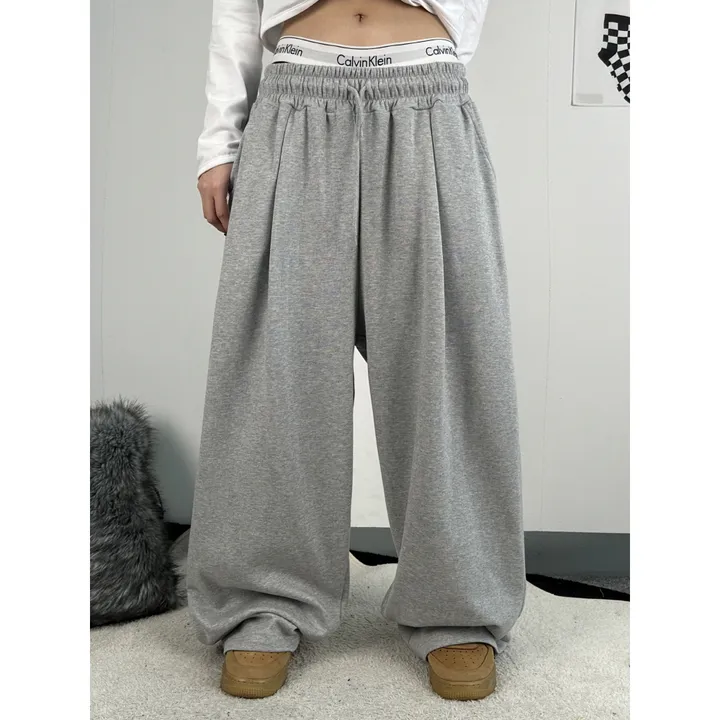 기모선택❤️[UNISEX/기획특가/4size!]올데이 원턱 라인 루즈 와이드 트레이닝 팬츠(2color) 상세 이미지 27