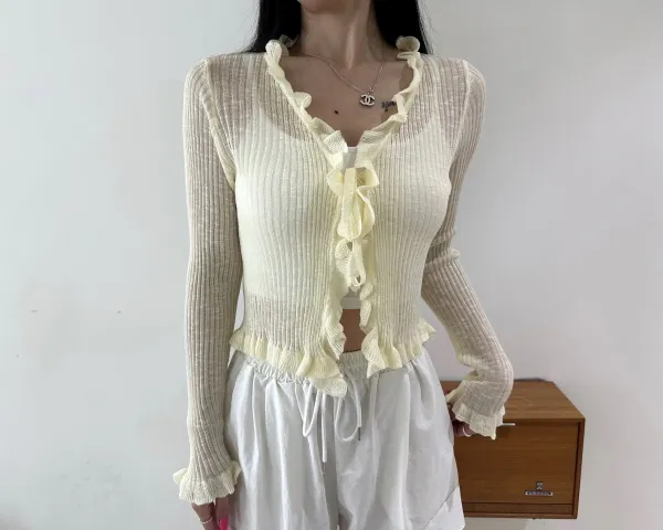 썸머 프릴 가디건 6COLOR 상세 이미지 23