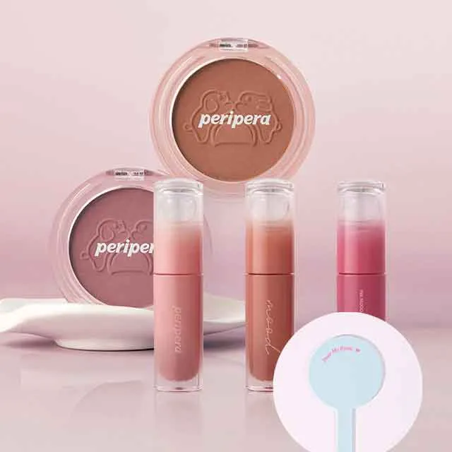 [🍓SET] 무드 글로이 틴트+맑게 물든 선샤인 치크 [증정] 미니손거울 블루