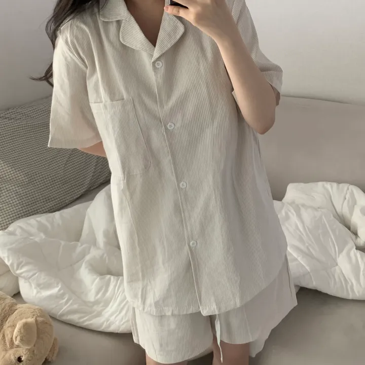 [자체제작][2size/4color] shirt pajamas set 커플잠옷 상세 이미지 21