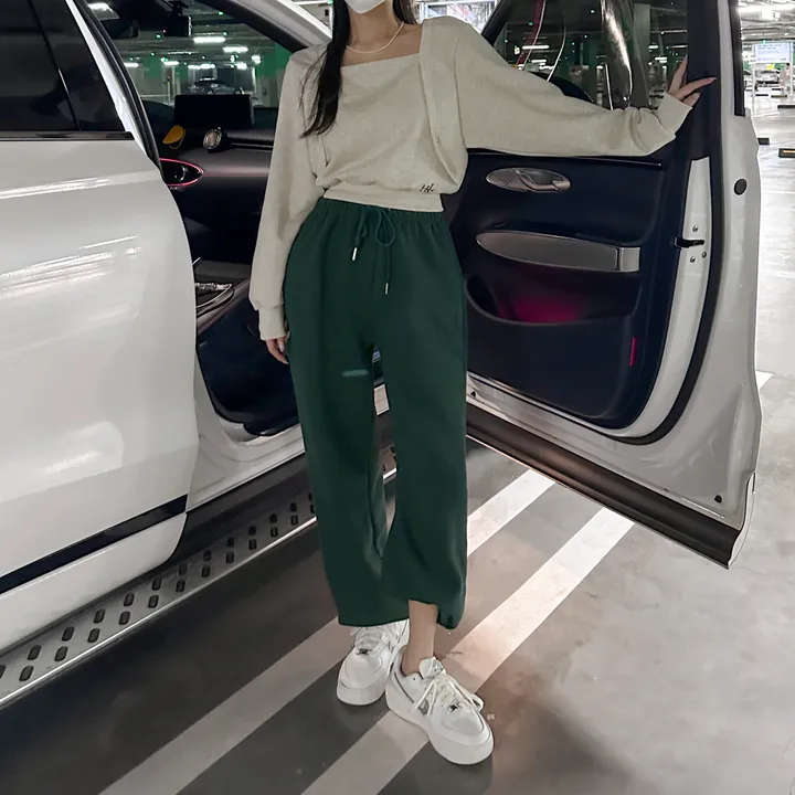 [8color/MADE] 하이퀄리티 웨하스 탄탄 와이드 조거팬츠 봄트레이닝 상세 이미지 132