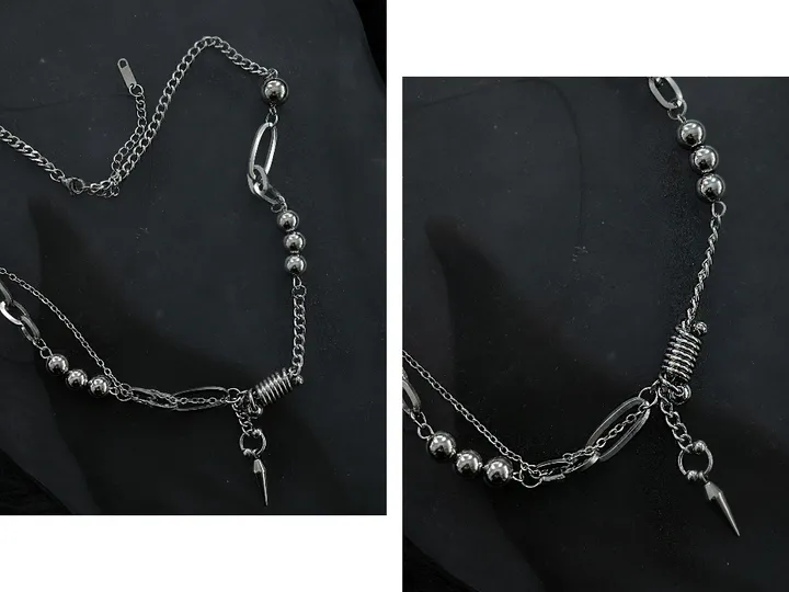 [써지컬] pierce drop necklace | 피어싱 볼 드롭 목걸이 상세 이미지 28