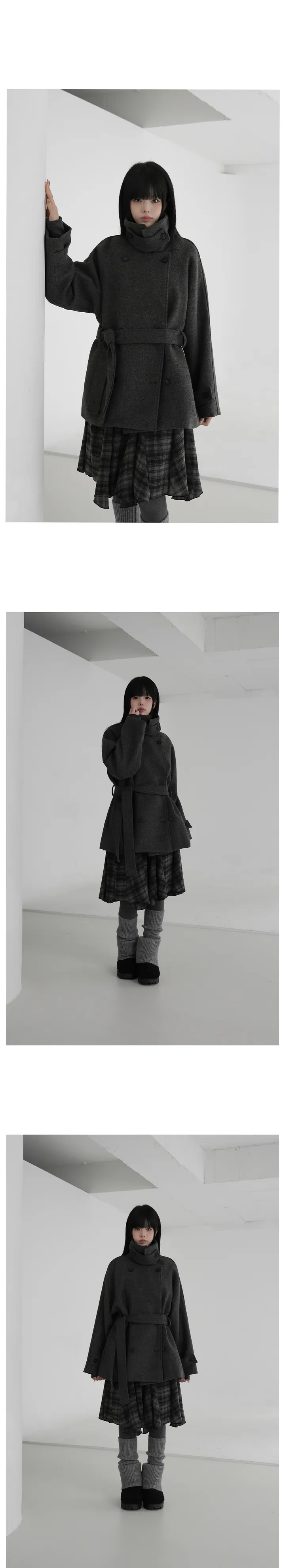 비에드 더블 울 하프코트 상세 이미지 7