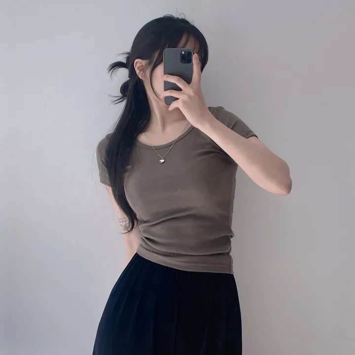 [11color/인생반팔] 코튼 데일리 부드러운 무지 라운드 반팔 기본 티셔츠 - 11color 상세 이미지 28