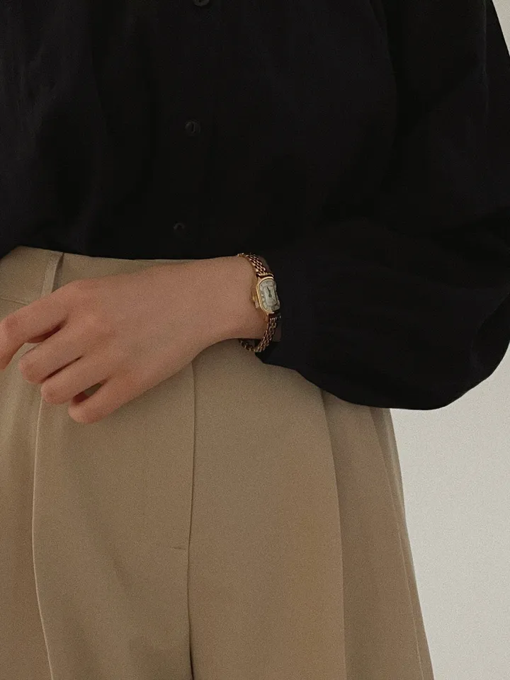 여성용 타원형 손목시계 라벤다 시계 2color 상세 이미지 11