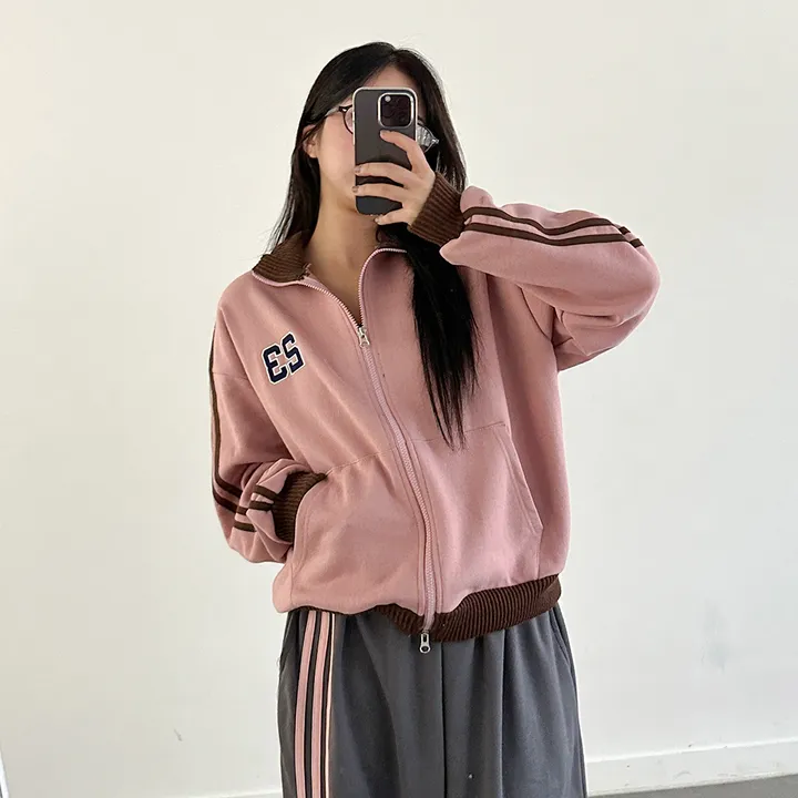 [투웨이/핏보장*] 23 자수 두줄 트랙 배색 집업 - 5color 상세 이미지 27