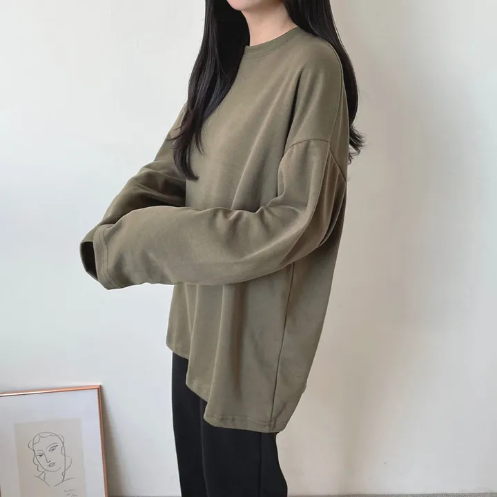 [남녀공용/20color] 빅사이즈 박스티 오버핏 레이어드티 무지티 상세 이미지 19