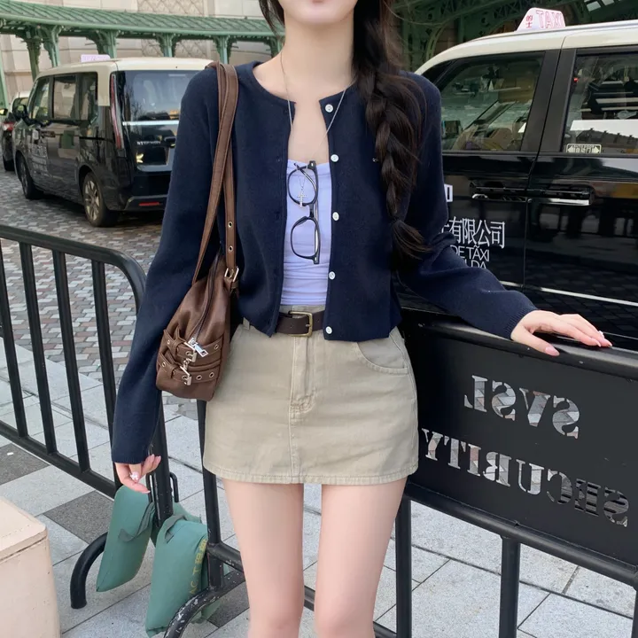 [ 인스타폭주 ] 버터리 은장 라운드 크롭 니트 가디건 상세 이미지 30