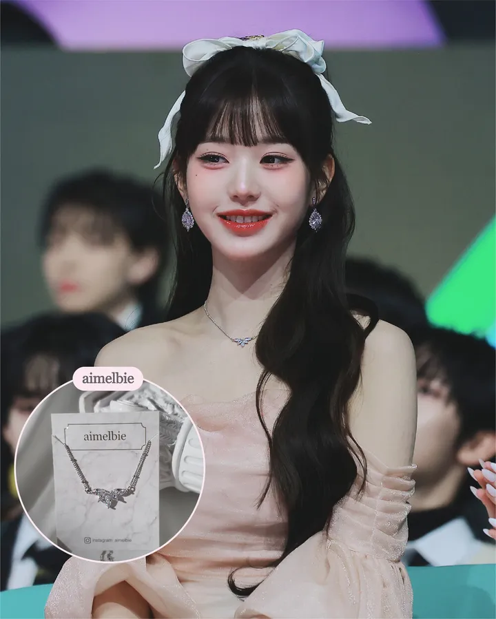 [아이브 장원영 착용/퀄리티UP!] Heavenly Crystal 큐빅 세미 초커 목걸이 - 실버 컬러 상세 이미지 5