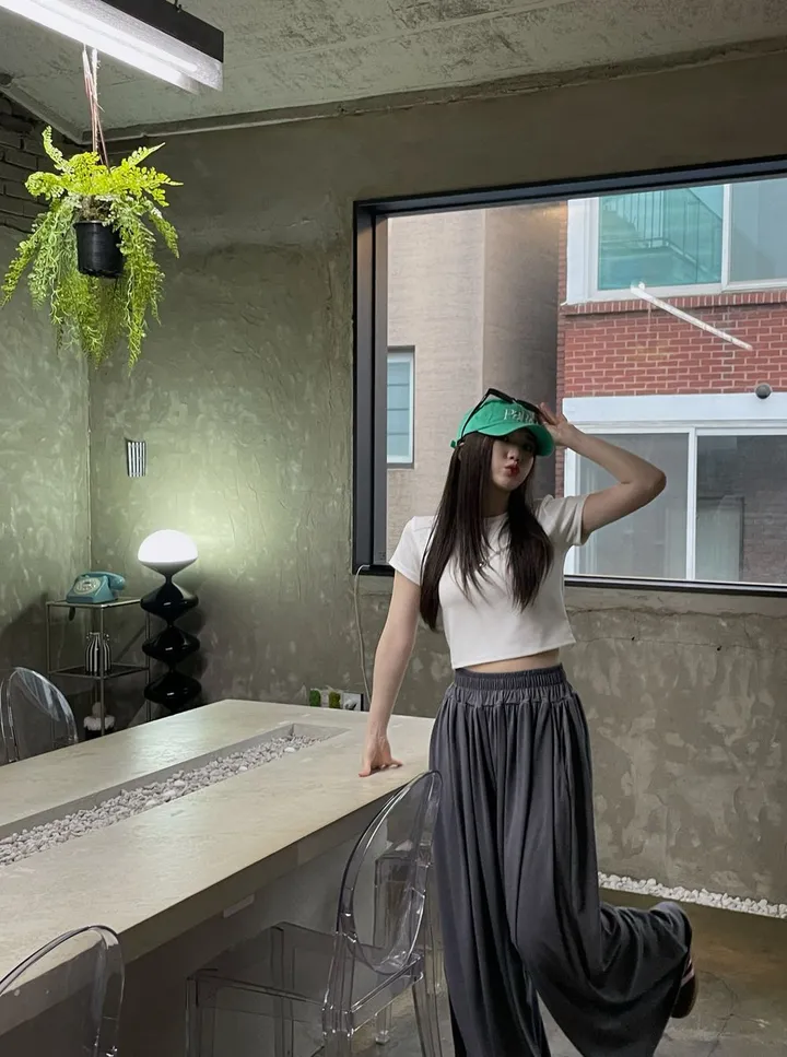 [7cm통밴딩/롱다리팬츠]버몬트 플리츠주름 포켓 맥시 와이드팬츠 여름바지(3color) 상세 이미지 53