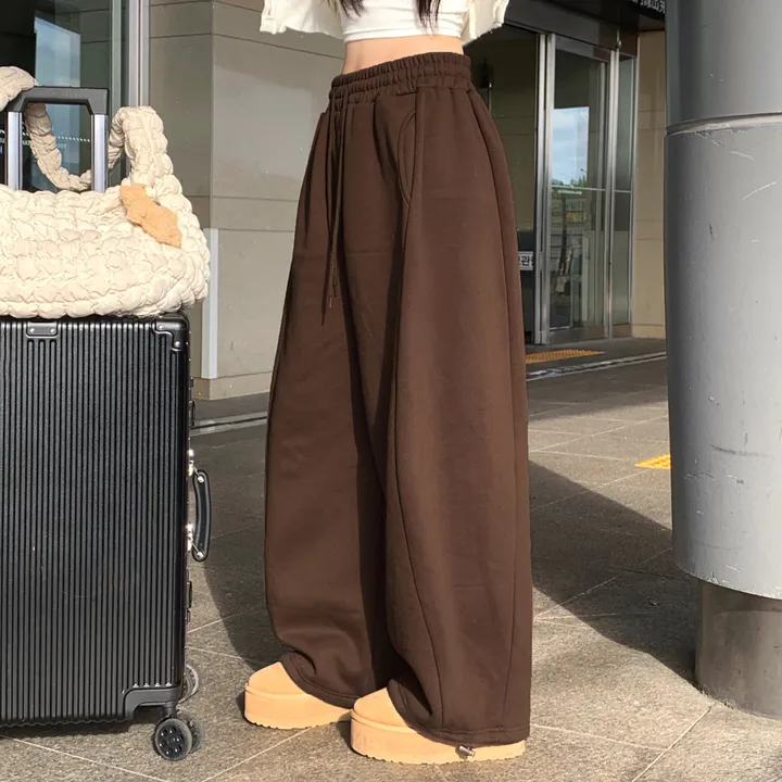 봄버전 추가🌸[made/숏&롱] #자스민벨 시그널 벌룬 밴딩 절개 롱와이드 하이웨스트 투웨이 스트링 트레이닝 조거팬츠 키작녀 키큰녀 빅사이즈 봄 사계절 팬츠 상세 이미지 7