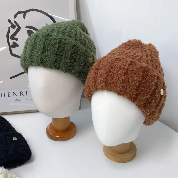 매직 뽀글이 참 스판 무지 겨울 비니 모자 6color 상세 이미지 6