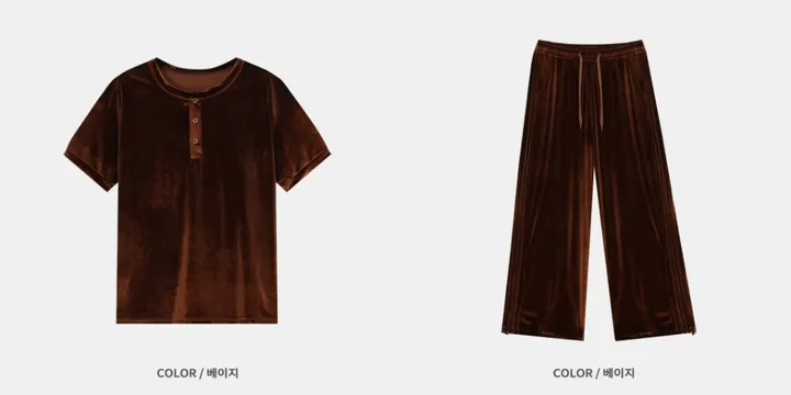 해리 벨루어 트랙 팬츠 벨벳팬츠 트레이닝복 바지 여름 와이드 트레이닝 상세 이미지 6