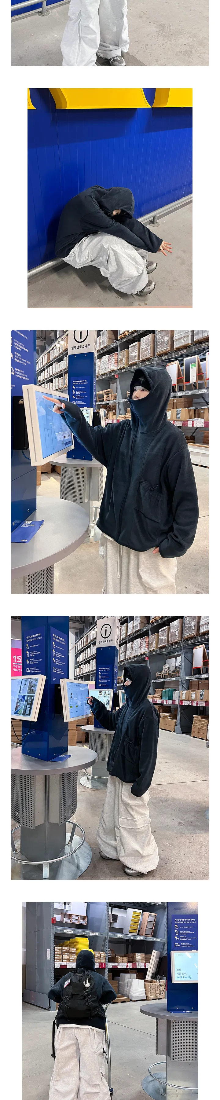[ Unisex ] 오웬 바라클라바 후리스 집업 3C 상세 이미지 13