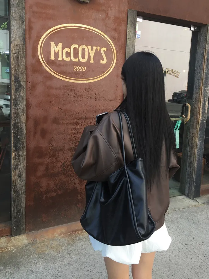 *아방졸귀핏* 오버핏 루즈핏 라이더 자켓 레더 자켓 레더 점퍼 라이더 점퍼 상세 이미지 7