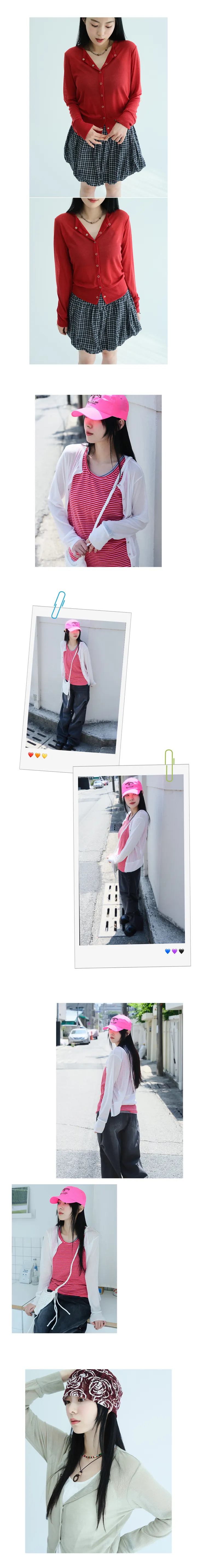 다니엘 스냅 써머 가디건 4color 상세 이미지 4