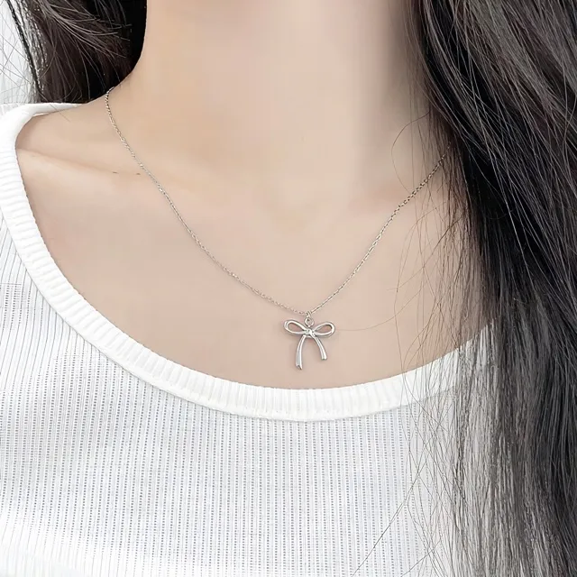 [변색없는] 리본 체리 써지컬스틸 목걸이🎀 상세 이미지 4