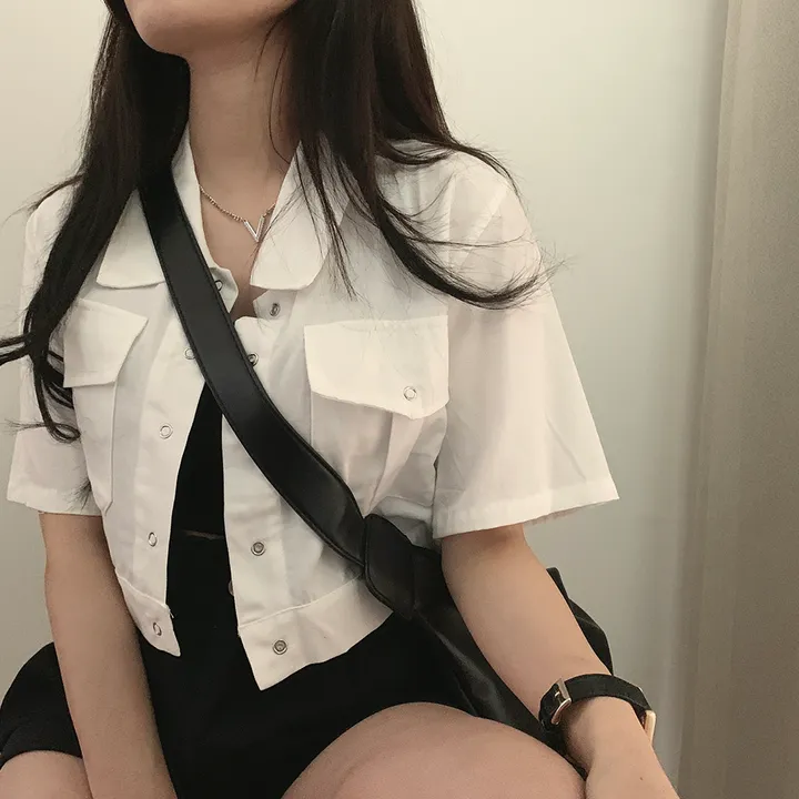 [여름*.*/핏보장🤍] 아몬드 야상 크롭 반팔 자켓 상세 이미지 38