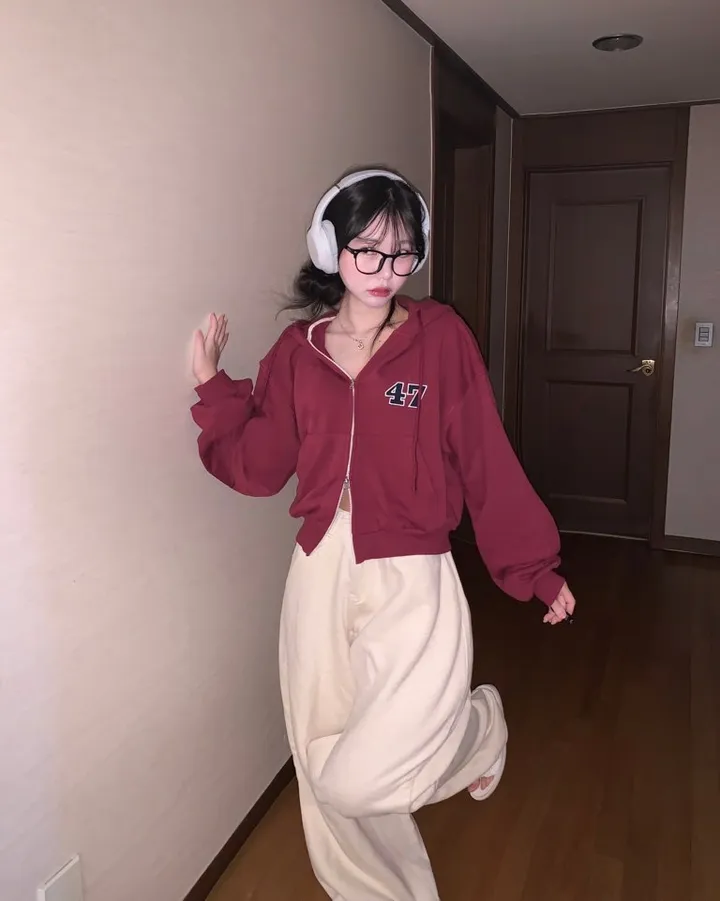 [47레터링] 루즈핏! 투웨이 후드집업 -3col 상세 이미지 4