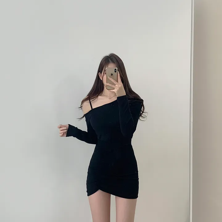 (여리여리!,언발트임) 코코 언발 어깨트임 오프숄더 슬림 크롭 티셔츠 5color (S/S) 상세 이미지 27
