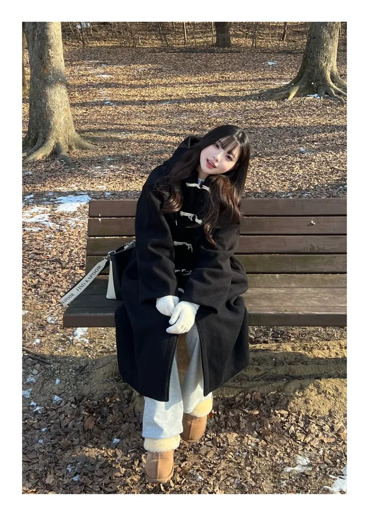 [최저가/숏&롱] 떡볶이 후드 겨울 가을 코트 고퀄리티 남녀공용 아우터 자켓 오버핏 빅사이즈 커플룩 시밀러룩 상세 이미지 21
