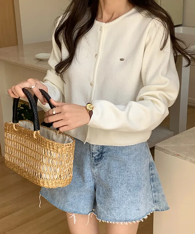 팬던트 가디건 데일리룩 기본아이템 봄신상 5color 개강룩 상세 이미지 8