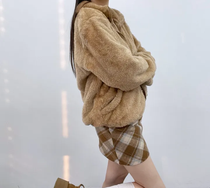 *부들양털후리스 3 SIZE * 후리스 가을 겨울 양털 오버핏 플리스 뽀글이 극세사 홈웨어 아우터 커플템 상세 이미지 25