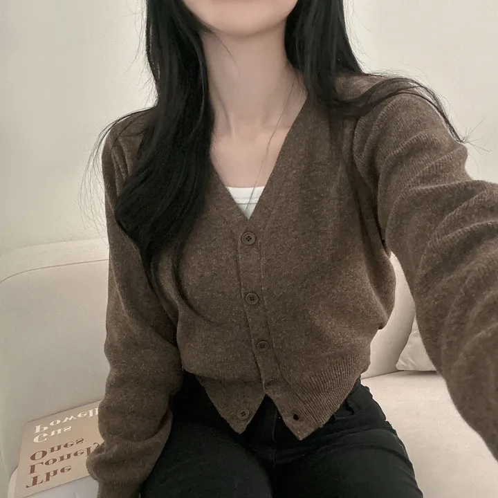 봄필수템 [브이넥/라운드넥] 소장각 라운드 브이넥 기본핏 긴팔 가디건 상세 이미지 78