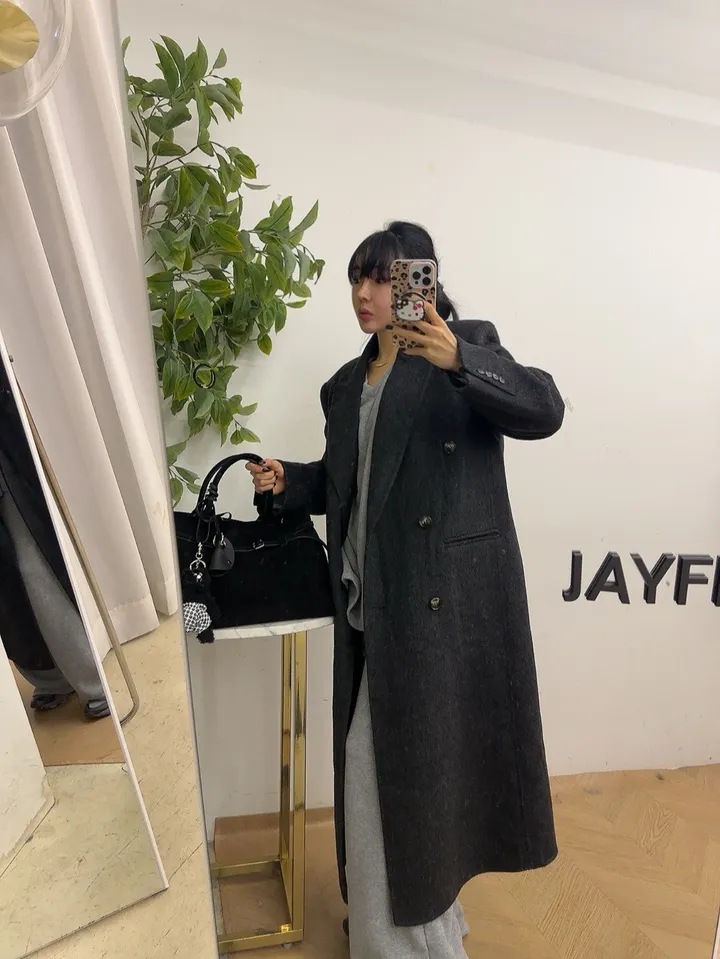 [너무이뻐요/퀄리티보장/도톰,따뜻/겨울신상] 퓨어핸드메이드울코트 (3color) 상세 이미지 28