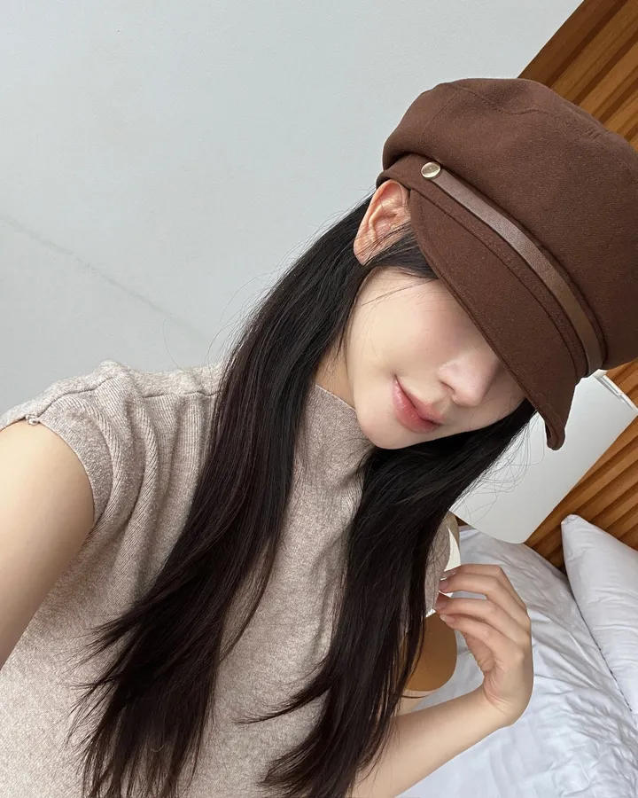 [국내제작]스웨이드 레더벨트 마도로스 캡모자 3color 상세 이미지 22
