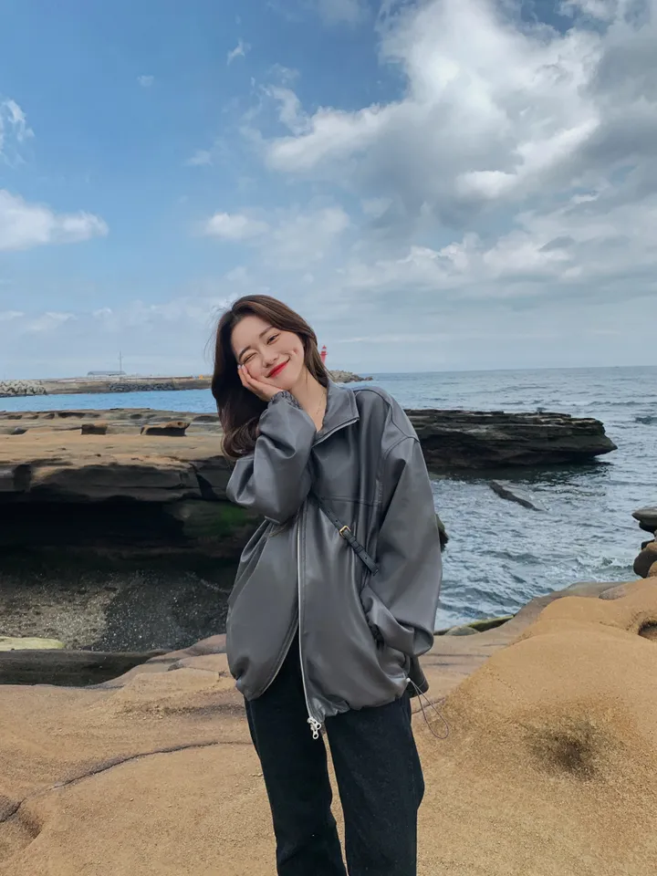 [주문폭주/MADE] 남녀공용 로제 오버핏 레더자켓 상세 이미지 23