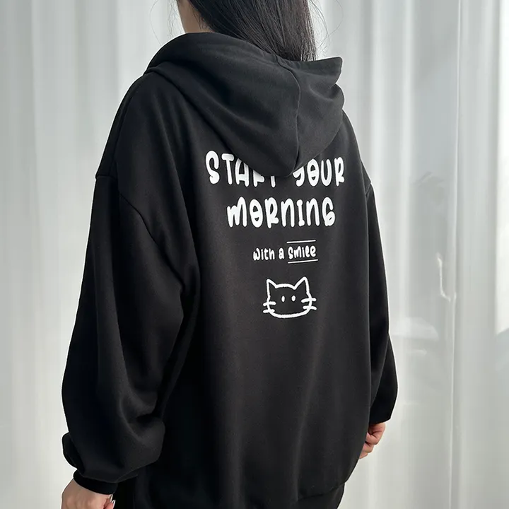 냥냥이 백레터링 오버핏 후드집업 ✔️후드집업 후드 집업 오버핏후드집업 캐릭터 뒷나염 교복후드집업 학생후드집업 빅사이즈 상세 이미지 28