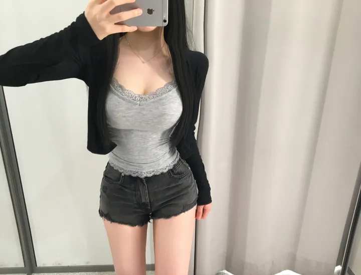 [후기극찬/당일발송] 쿨링 썸머 크롭 여리핏 가디건 상세 이미지 4
