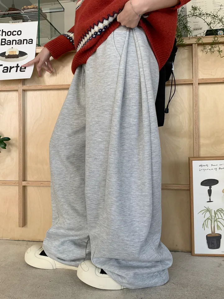 (숏,롱기장)후루 옆트임 와이드팬츠 상세 이미지 1