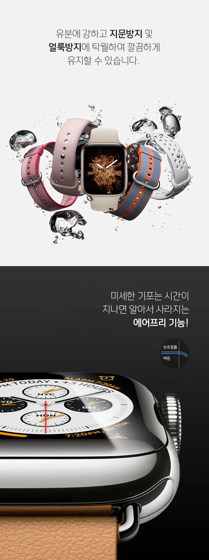 애플워치 풀커버 액정보호 필름 상세 이미지 5