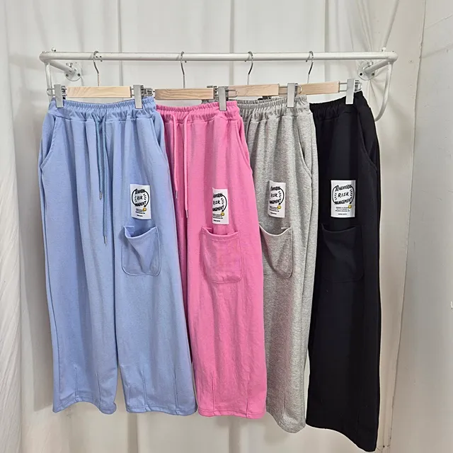 [4COLOR] 스마일 패치 밴딩 배기팬츠 상세 이미지 55