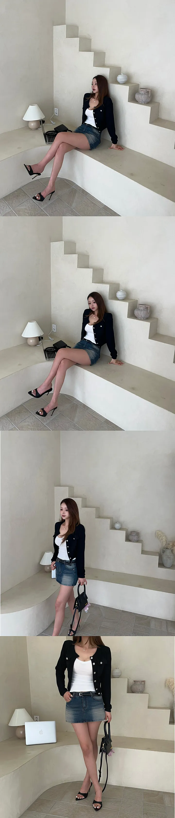 샤 패드 은장 데일리 가디건 상세 이미지 7