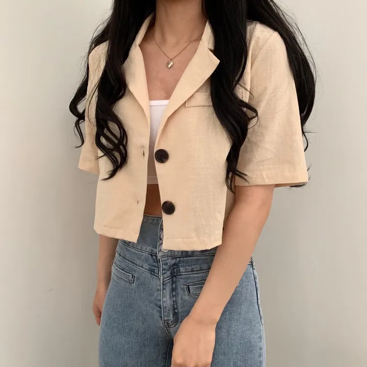 [베스트재진행] 린넨 크롭 반팔JK 상세 이미지 23