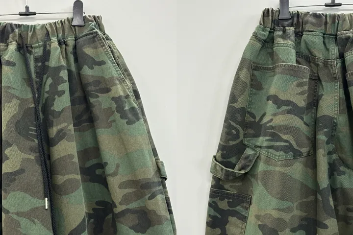 [UNISEX/소장추천!]밀리터리 카모 카펜더 스트랩 포인트 핀턱 와이드 벌룬 팬츠(2color/3-5일 여유주문) 상세 이미지 35