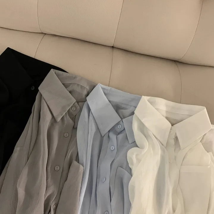 [베스트재진행] 남심저격, 시스루 루즈핏 셔츠;4col 상세 이미지 42