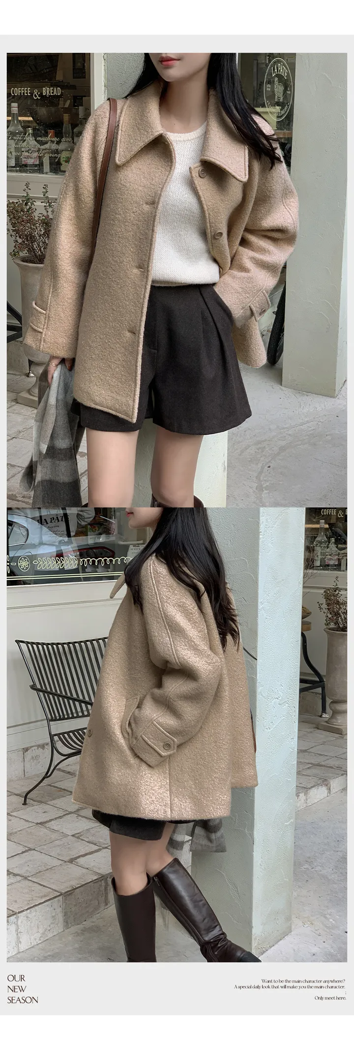 [자체제작/1만장돌파!/S-XL]버던 울 하프 코트 (출근룩/하객룩/데일리룩/겨울아우터/겨울코트) 상세 이미지 68
