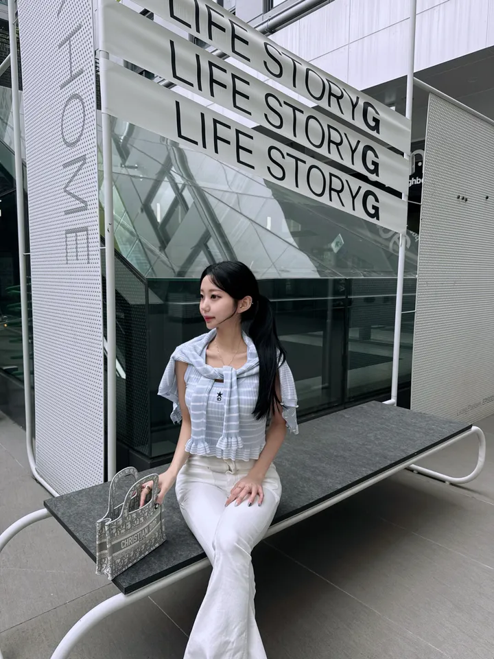 [어깨 숄 가능] 디 스타 나시 가디건 세트 상세 이미지 17