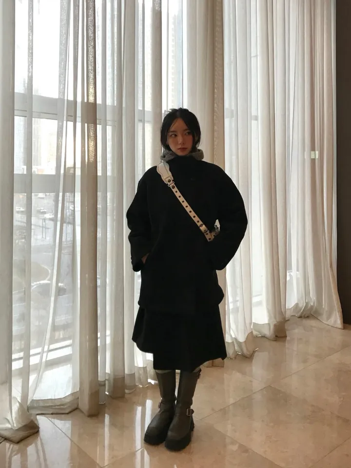 [하객룩💖] 스웨이드 무스탕 하프코트 (2c) 상세 이미지 20