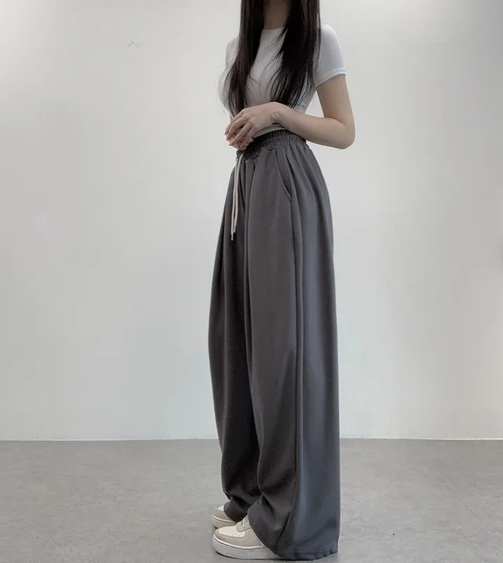 [기장선택/사계절팬츠] 루크 더블 핀턱 와이드 밴딩 롱팬츠 트레이닝 팬츠 4color 상세 이미지 23