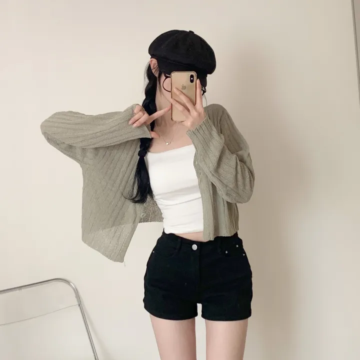 [청순여리핏🌸/살탐방지] 부클 골지 크롭 가디건 상세 이미지 15