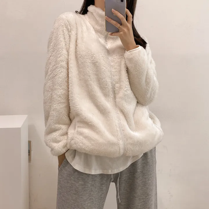 (💥강추템!! 보들보들촉감~💥) 따뜻 플리스 후리스 커플 포근 털 겨울 집업 (L~XL) 상세 이미지 34