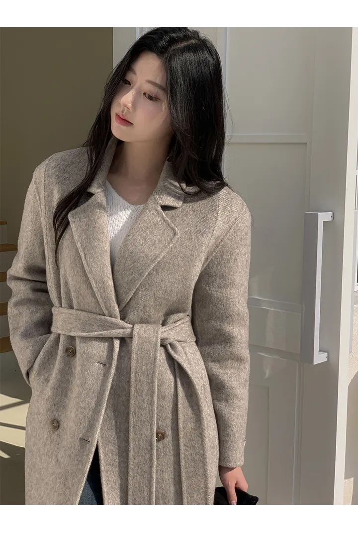 [자체제작/1만장돌파!/S-L] 브랜던 프리미엄 더블 울 핸드메이드 롱 코트 상세 이미지 55