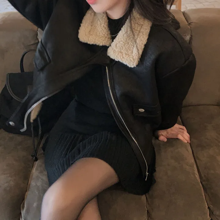 [양털안감🖤/겨울무스탕]고급빈티지무드, 소프트 스웨이드 양털 무스탕 점퍼 자켓 상세 이미지 14