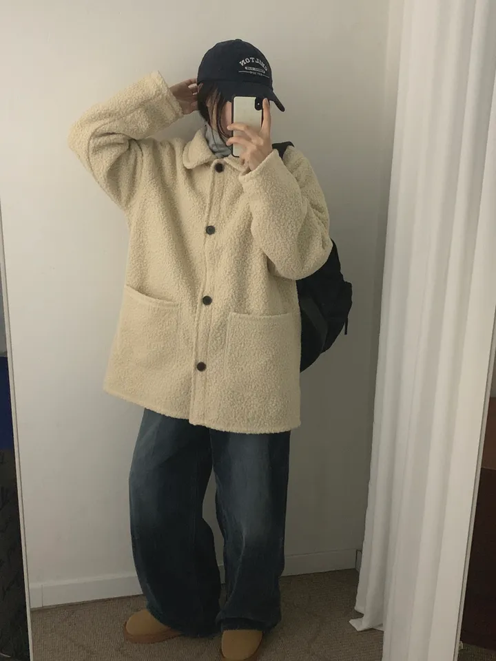 부클하프코트 (3color) 상세 이미지 14