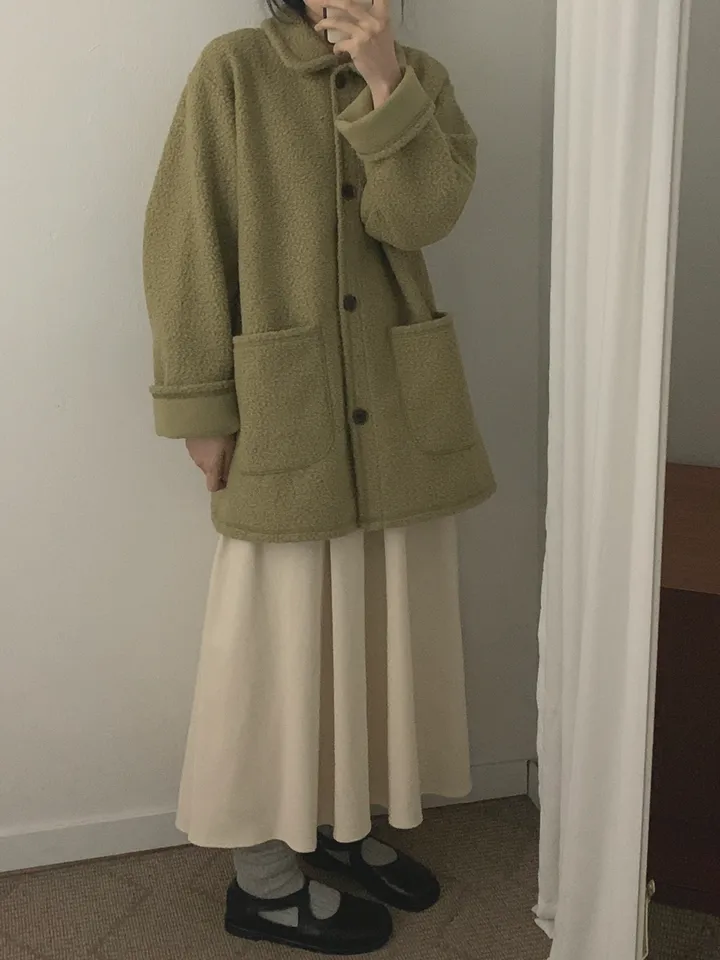 부클하프코트 (3color) 상세 이미지 30